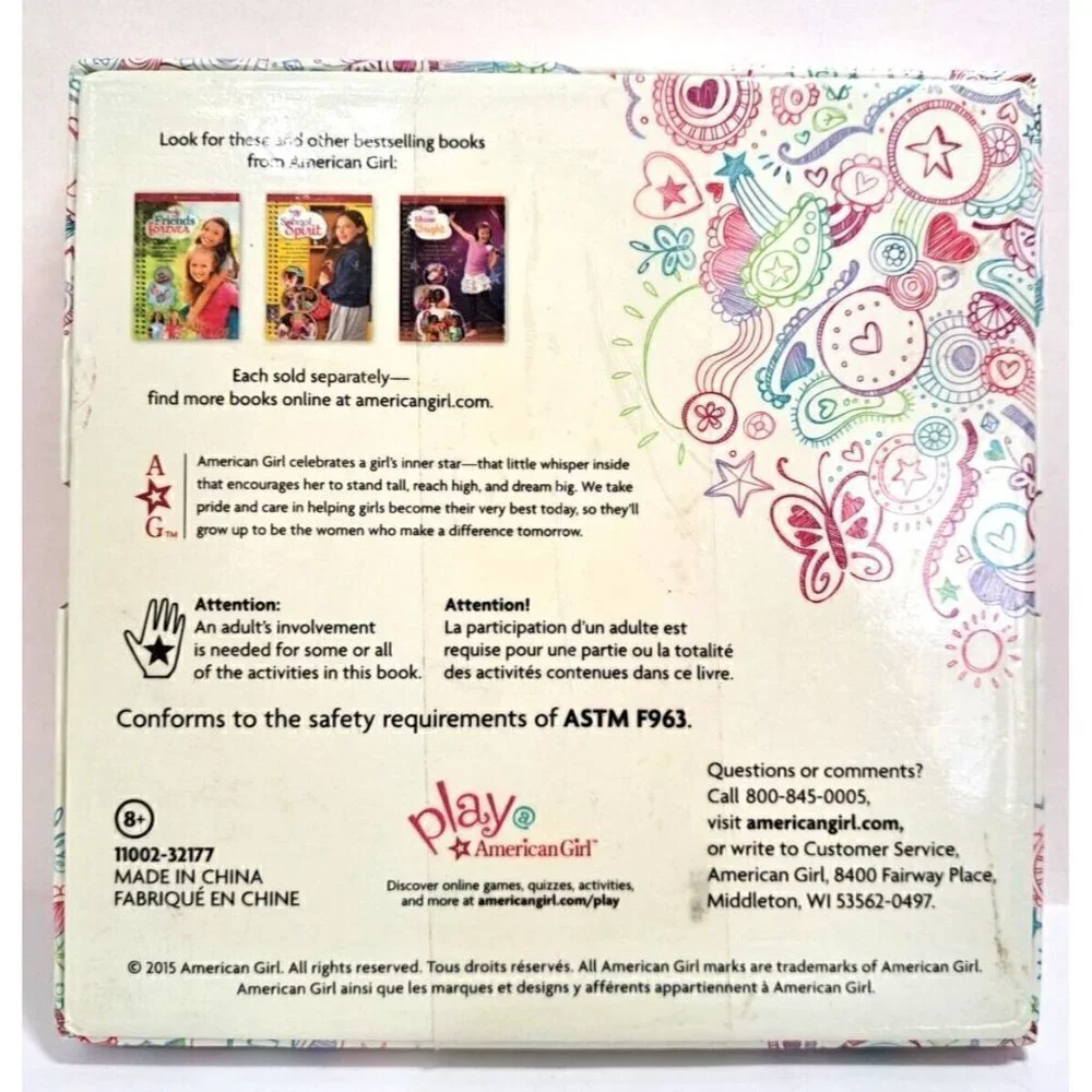 American Girl game Truly me Play game activities spinner cards